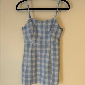 Nordstrom BP gingham blue dress